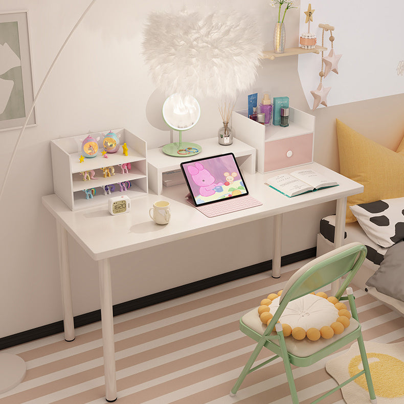 Modern Minimalist Rectangular Medium Density Fiberboard Desks 4-Leg For Home Office