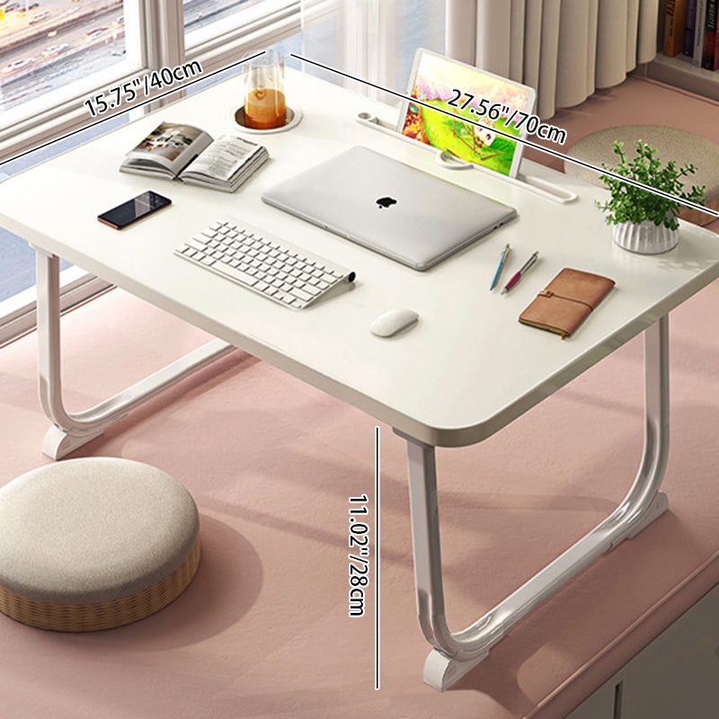 Modern Minimalist Rectangular Medium Density Fiberboard Metal Desks 2-Leg For Home Office