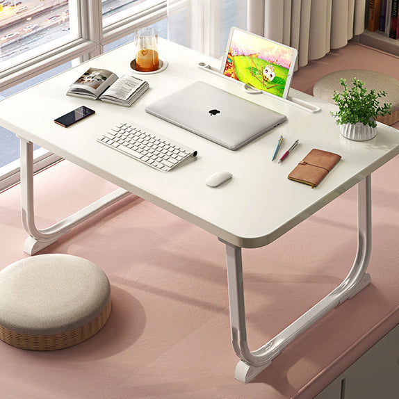 Escritorios de metal de fibra de densidad media rectangular minimalista moderno de 2 patas para oficina en casa 