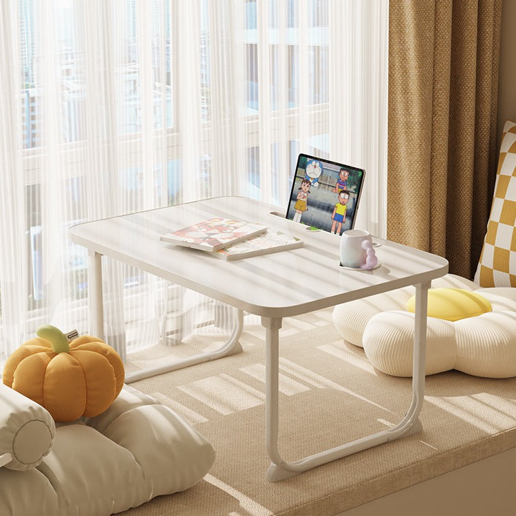 Modern Minimalist Rectangular Medium Density Fiberboard Metal Desks 2-Leg For Home Office