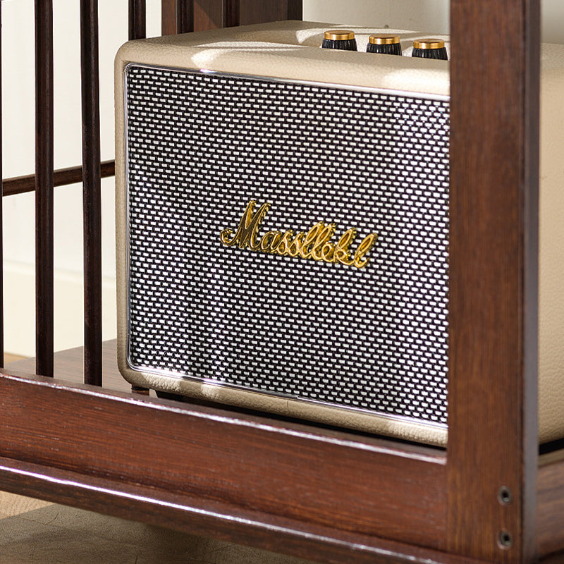 Modern Minimalist Rectangular Bamboo Side Table 2-Tier Movable For Living Room