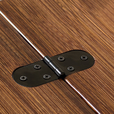 Modern Minimalist Rectangular Bamboo Side Table 2-Tier Movable For Living Room