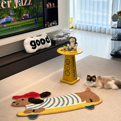 Modern Creative Round Solid Wood Side Table Creative Design For Living Room