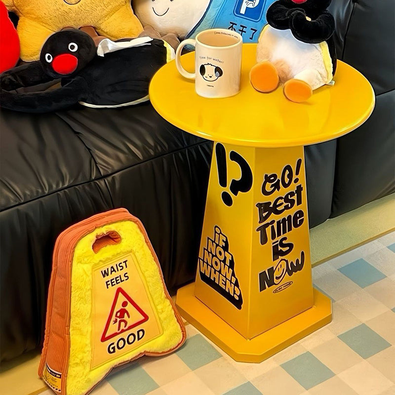 Modern Creative Round Solid Wood Side Table Creative Design For Living Room