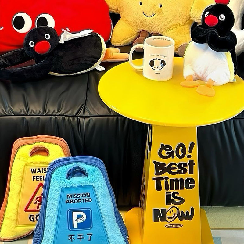 Modern Creative Round Solid Wood Side Table Creative Design For Living Room