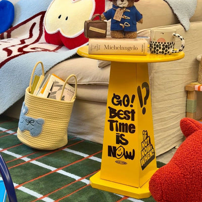 Modern Creative Round Solid Wood Side Table Creative Design For Living Room