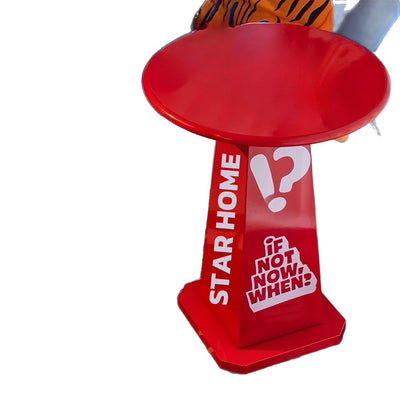 Modern Creative Round Solid Wood Side Table Creative Design For Living Room