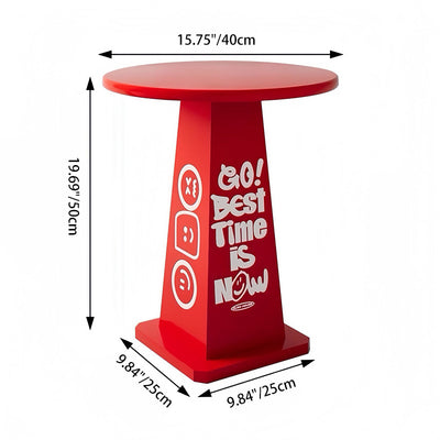 Modern Creative Round Solid Wood Side Table Creative Design For Living Room