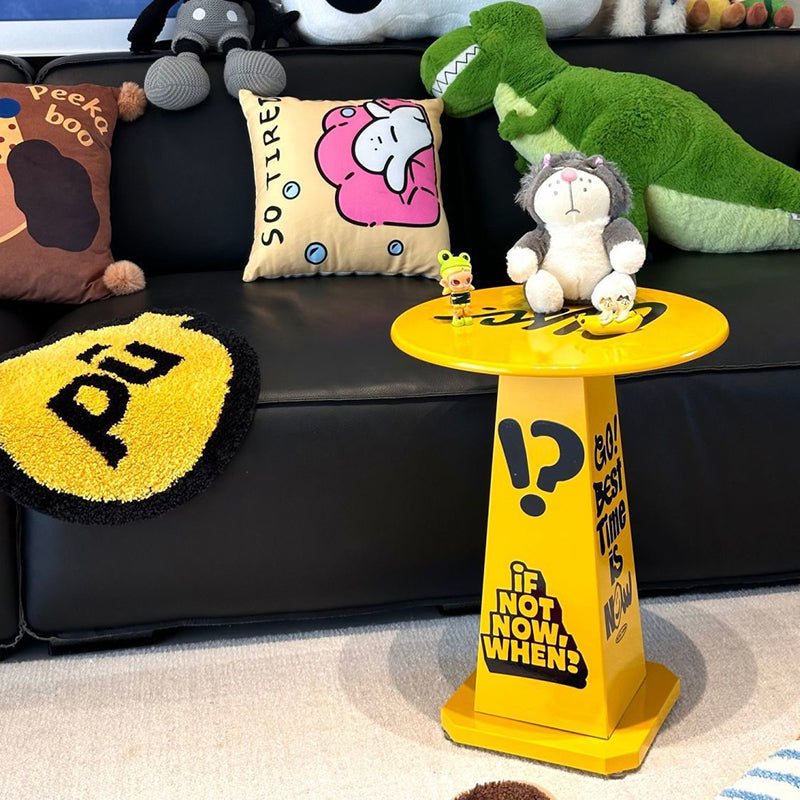 Modern Creative Round Solid Wood Side Table Creative Design For Living Room