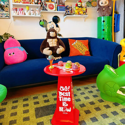 Modern Creative Round Solid Wood Side Table Creative Design For Living Room