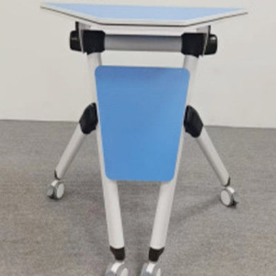 Modern Minimalist Hexagonal Solid Wood Particle Board Iron Solid Wood Desks Foldable For Home Office