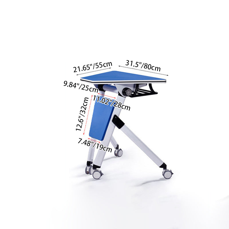 Modern Minimalist Hexagonal Solid Wood Particle Board Iron Solid Wood Desks Foldable For Home Office