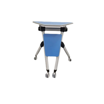 Modern Minimalist Hexagonal Solid Wood Particle Board Iron Solid Wood Desks Foldable For Home Office