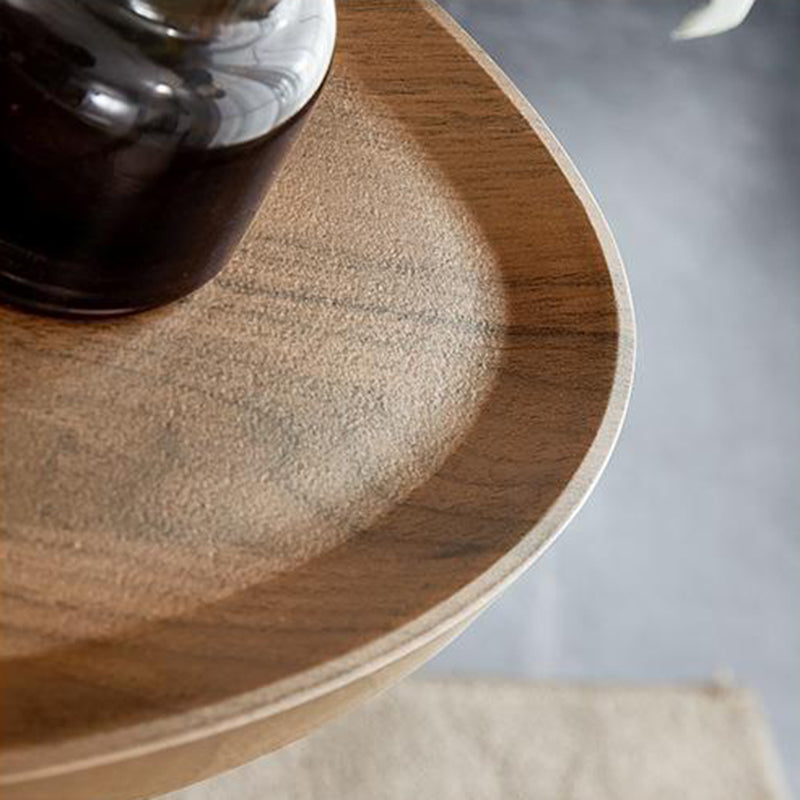 Modern Minimalist Curved Stainless Steel Medium Density Fiberboard Side Table Stable Durable For Living Room