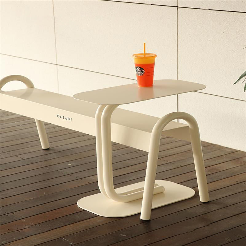 Modern Minimalist Rectangular Carbon Steel Side Table For Living Room