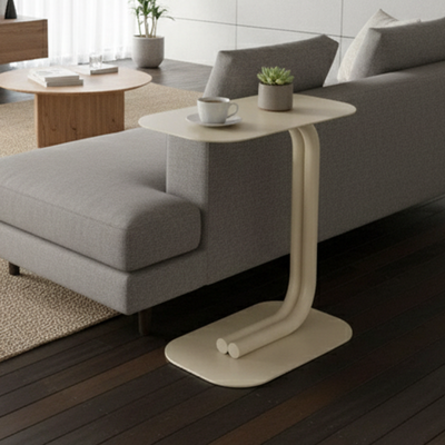 Modern Minimalist Rectangular Carbon Steel Side Table For Living Room