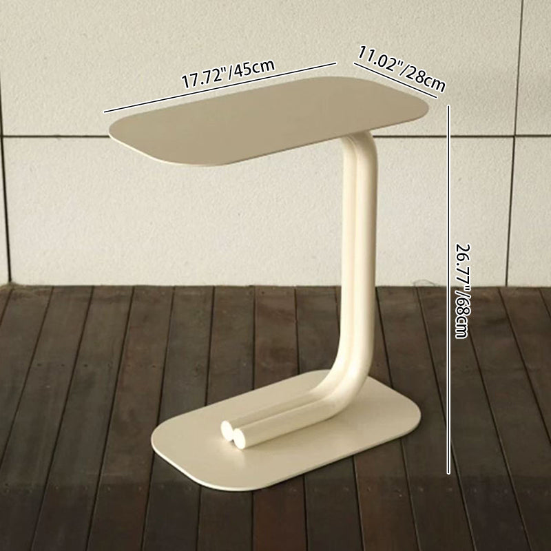 Modern Minimalist Rectangular Carbon Steel Side Table For Living Room