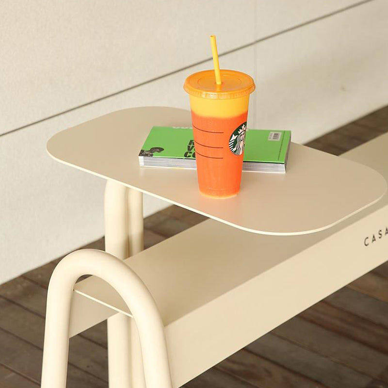 Modern Minimalist Rectangular Carbon Steel Side Table For Living Room