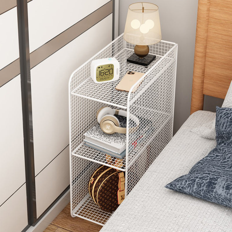 Modern Minimalist Rectangular Iron Side Table 3-Tier Stable Durable For Living Room