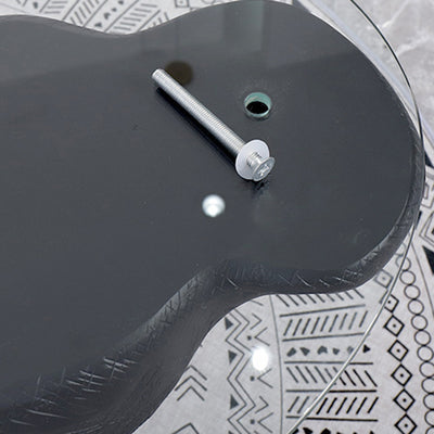 Modern Minimalist Hippopotamus-Shape Round Fiberglass Glass Coffee Table 4-Leg Sturdy For Living Room