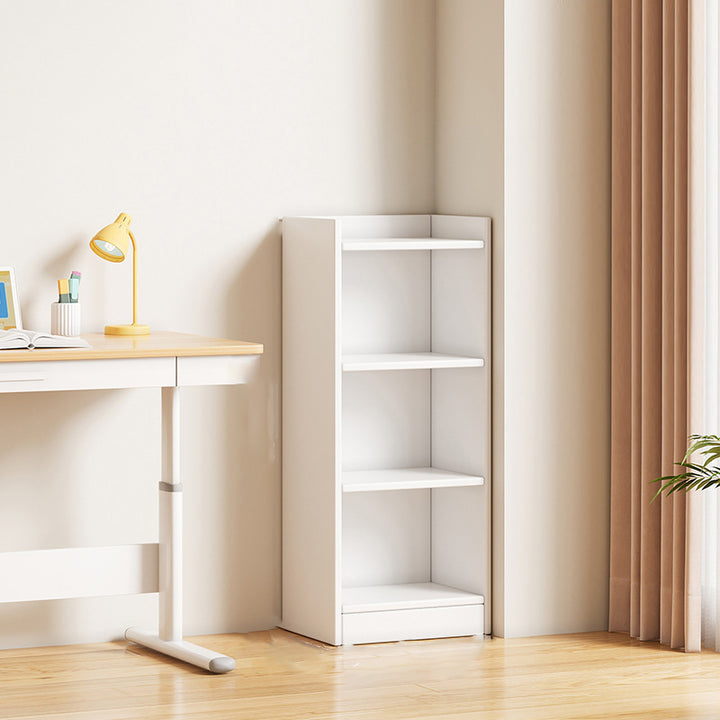 Moderne minimalistische rechteckige Bücherregale aus mitteldichter Faserplatte mit 3/4/5 Ebenen für das Wohnzimmer 