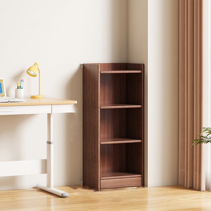 Moderne minimalistische rechteckige Bücherregale aus mitteldichter Faserplatte mit 3/4/5 Ebenen für das Wohnzimmer 