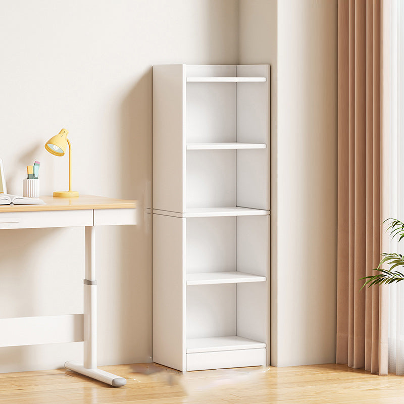 Moderne minimalistische rechteckige Bücherregale aus mitteldichter Faserplatte mit 3/4/5 Ebenen für das Wohnzimmer 