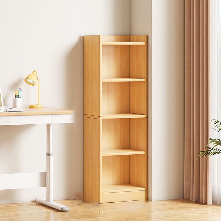 Moderne minimalistische rechteckige Bücherregale aus mitteldichter Faserplatte mit 3/4/5 Ebenen für das Wohnzimmer 