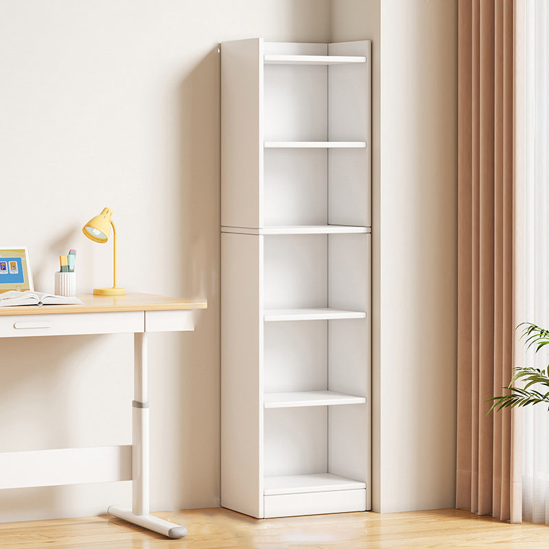 Moderne minimalistische rechteckige Bücherregale aus mitteldichter Faserplatte mit 3/4/5 Ebenen für das Wohnzimmer 