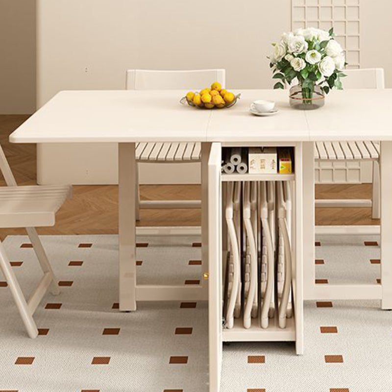 Mesa de comedor rectangular minimalista moderna de madera contrachapada y vidrio, con 2 armarios, plegable y móvil, para comedor 