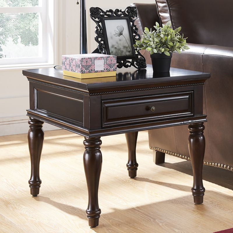Square Panel Table Modern Minimalist Square Solid Wood Eco-Friendly Panel Side Table 4-Le ...