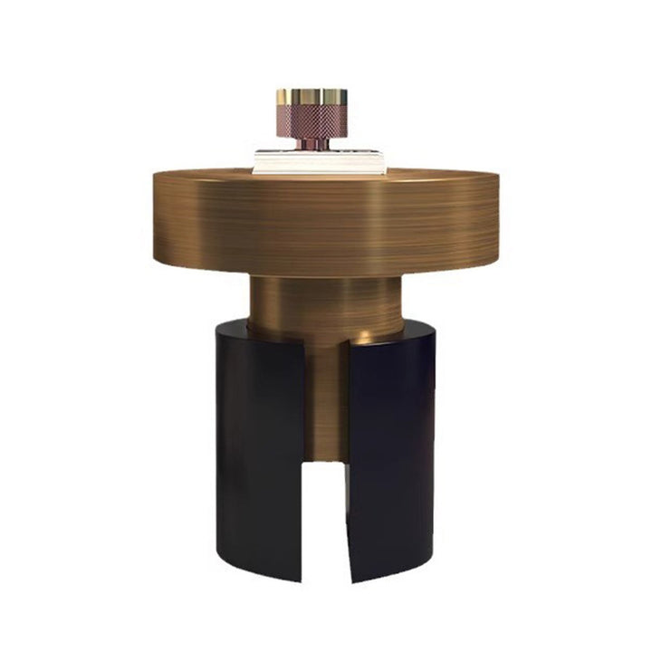 Modern Luxury Round Stainless Steel Side Table For Living Room