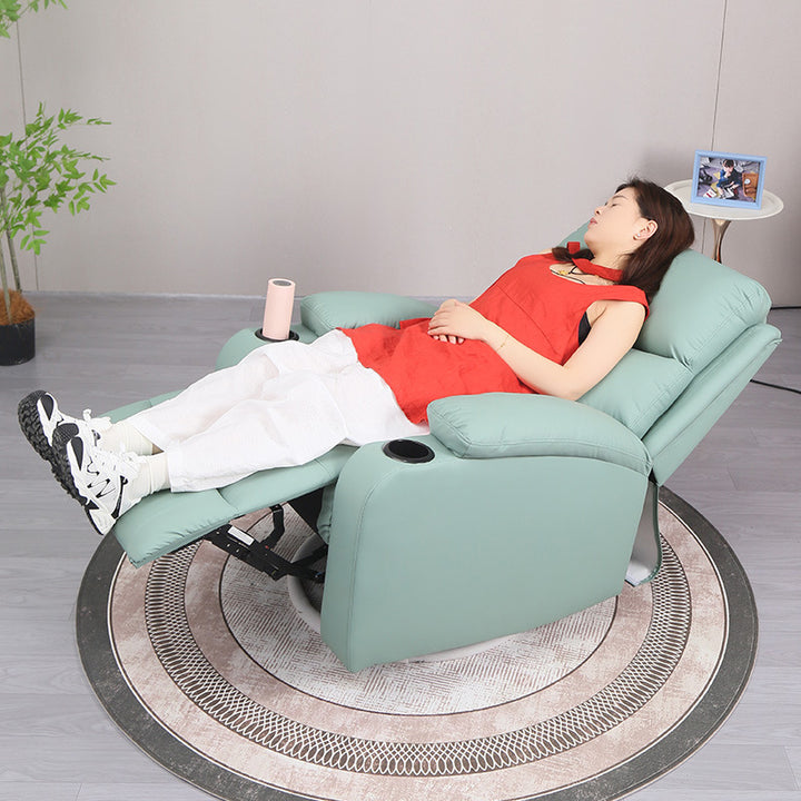 Chaise d’appoint moderne minimaliste en bois massif incurvé, simili cuir et mousse, résistante aux griffures de chat, avec dossier et accoudoirs, pour salon 