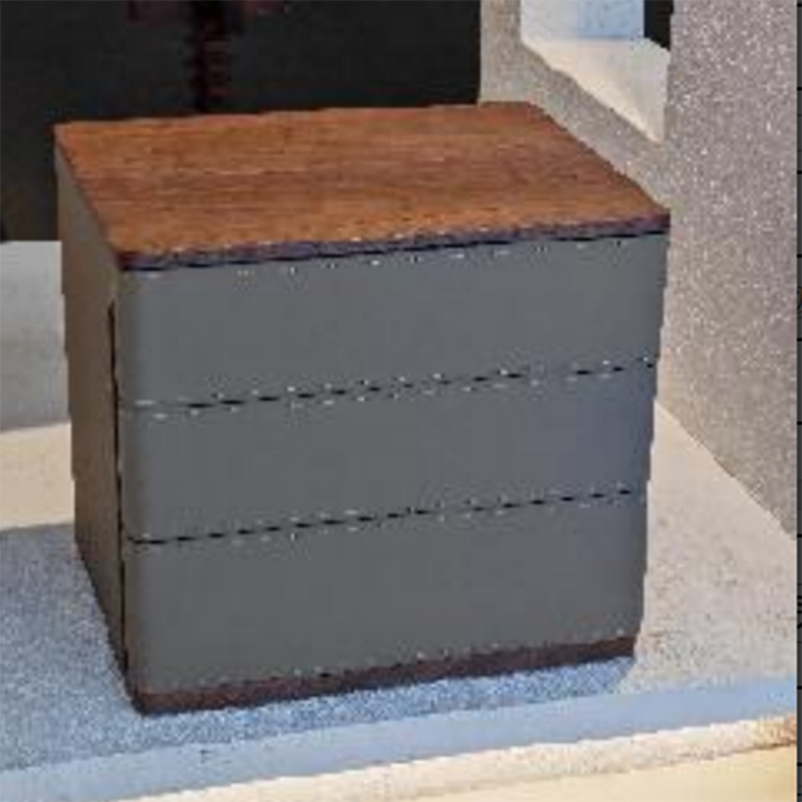 Modern Simplicity Rectangular Nightstand - Solid Wood Multi-layer Board, Premium Saddle-Style Faux Leather Upholstery, Refined Craftsmanship &amp; Stable Support For Bedroom