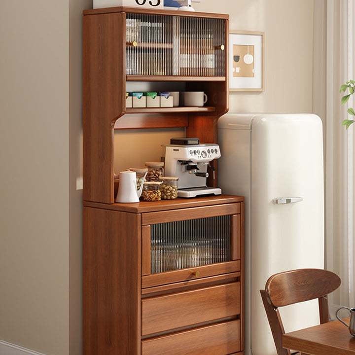 Modern Minimalist MDF Acrylic Rectangular Sideboard 2-Drawer Versatile Organizer For Dining Room