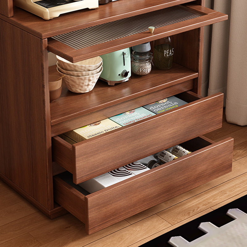 Modern Minimalist MDF Acrylic Rectangular Sideboard 2-Drawer Versatile Organizer For Dining Room