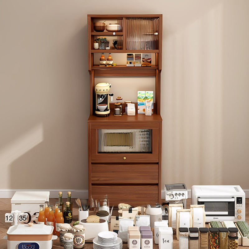 Modern Minimalist MDF Acrylic Rectangular Sideboard 2-Drawer Versatile Organizer For Dining Room