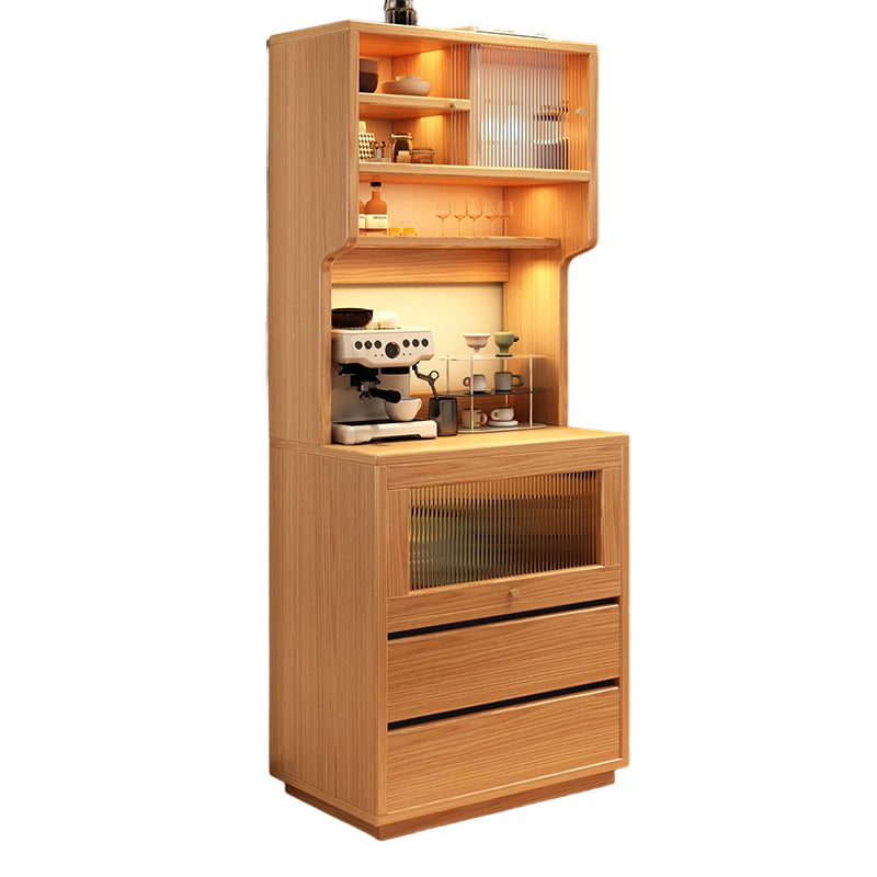 Modern Minimalist MDF Acrylic Rectangular Sideboard 2-Drawer Versatile Organizer For Dining Room