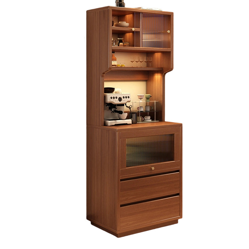 Modern Minimalist MDF Acrylic Rectangular Sideboard 2-Drawer Versatile Organizer For Dining Room