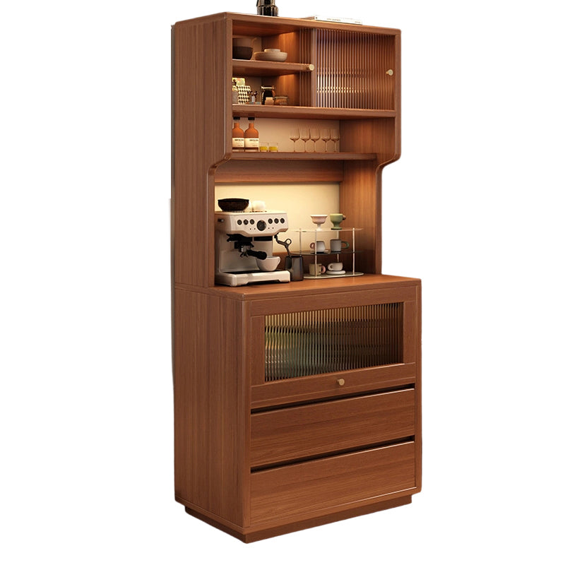Modern Minimalist MDF Acrylic Rectangular Sideboard 2-Drawer Versatile Organizer For Dining Room