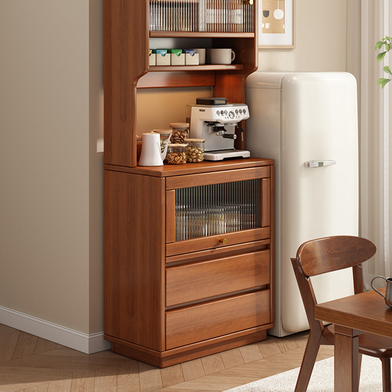 Modern Minimalist MDF Acrylic Rectangular Sideboard 2-Drawer Versatile Organizer For Dining Room