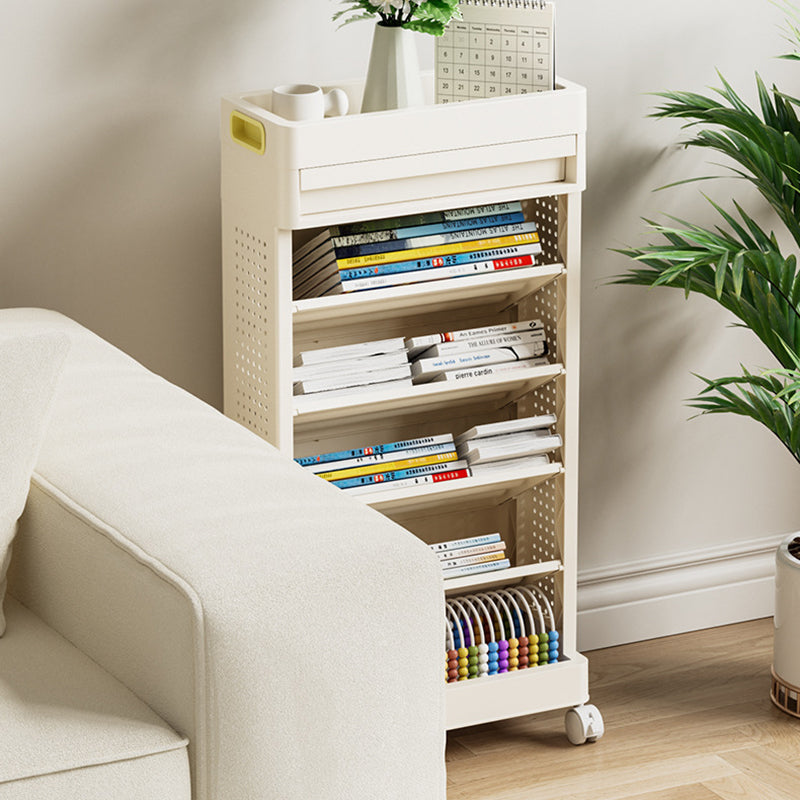 Moderner minimalistischer ABS-Rechteckiger Beistelltisch 6-stufiger beweglicher multifunktionaler Organizer für das Wohnzimmer 