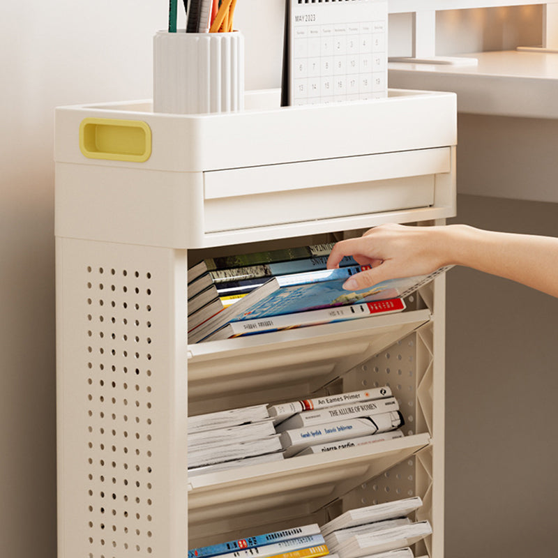 Moderner minimalistischer ABS-Rechteckiger Beistelltisch 6-stufiger beweglicher multifunktionaler Organizer für das Wohnzimmer 