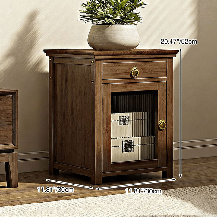 Traditionelles chinesisches Nan-Bambusfaserbrett Acryl Eisen Quadrat Display Regal 1/2/3/4-Ebenen Mehrere Regale Für Wohnzimmer 