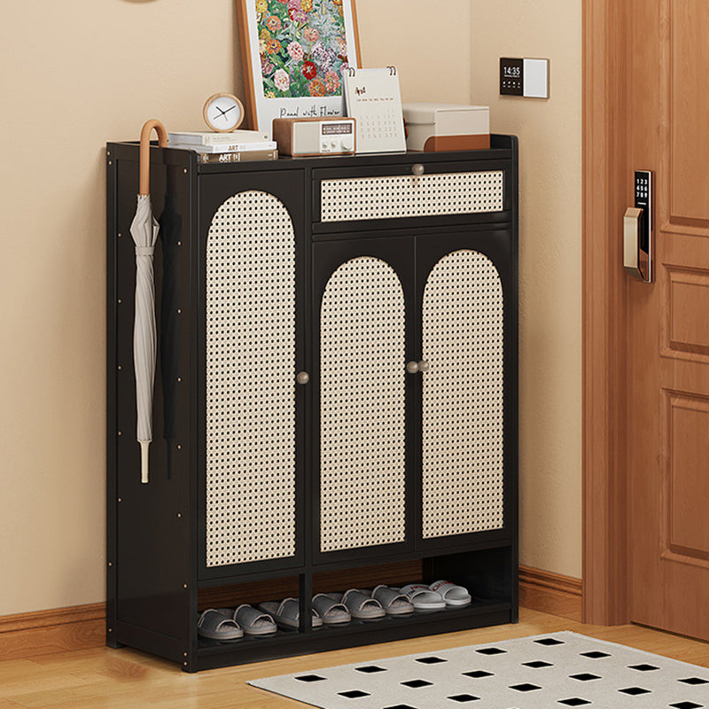 Modern Minimalist Nan Bamboo ABS MDF Rectangular Shoe Storage 8-Tier For Entryway