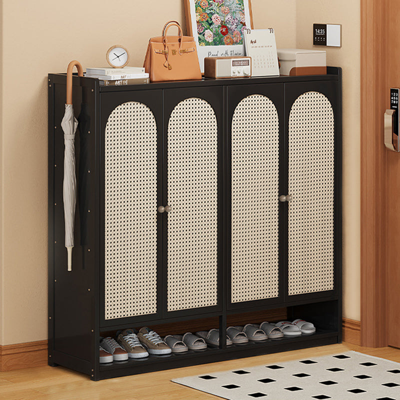 Modern Minimalist Nan Bamboo ABS MDF Rectangular Shoe Storage 8-Tier For Entryway