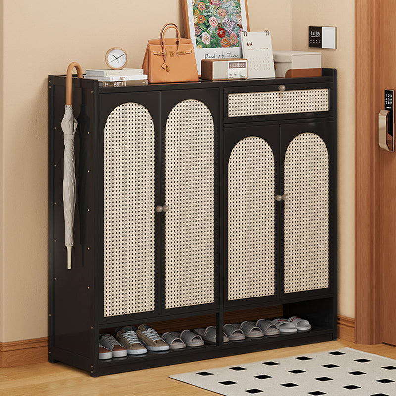 Modern Minimalist Nan Bamboo ABS MDF Rectangular Shoe Storage 8-Tier For Entryway