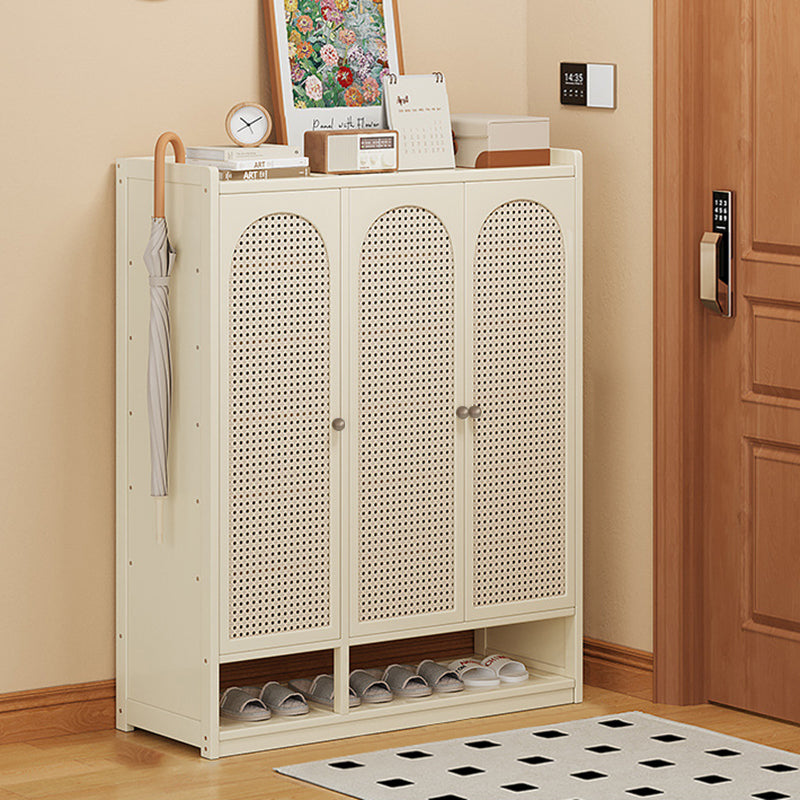 Modern Minimalist Nan Bamboo ABS MDF Rectangular Shoe Storage 8-Tier For Entryway