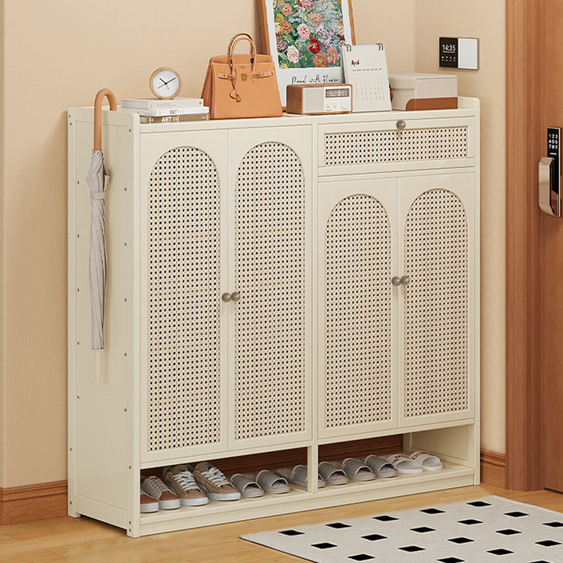 Modern Minimalist Nan Bamboo ABS MDF Rectangular Shoe Storage 8-Tier For Entryway