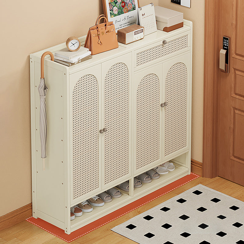 Modern Minimalist Nan Bamboo ABS MDF Rectangular Shoe Storage 8-Tier For Entryway